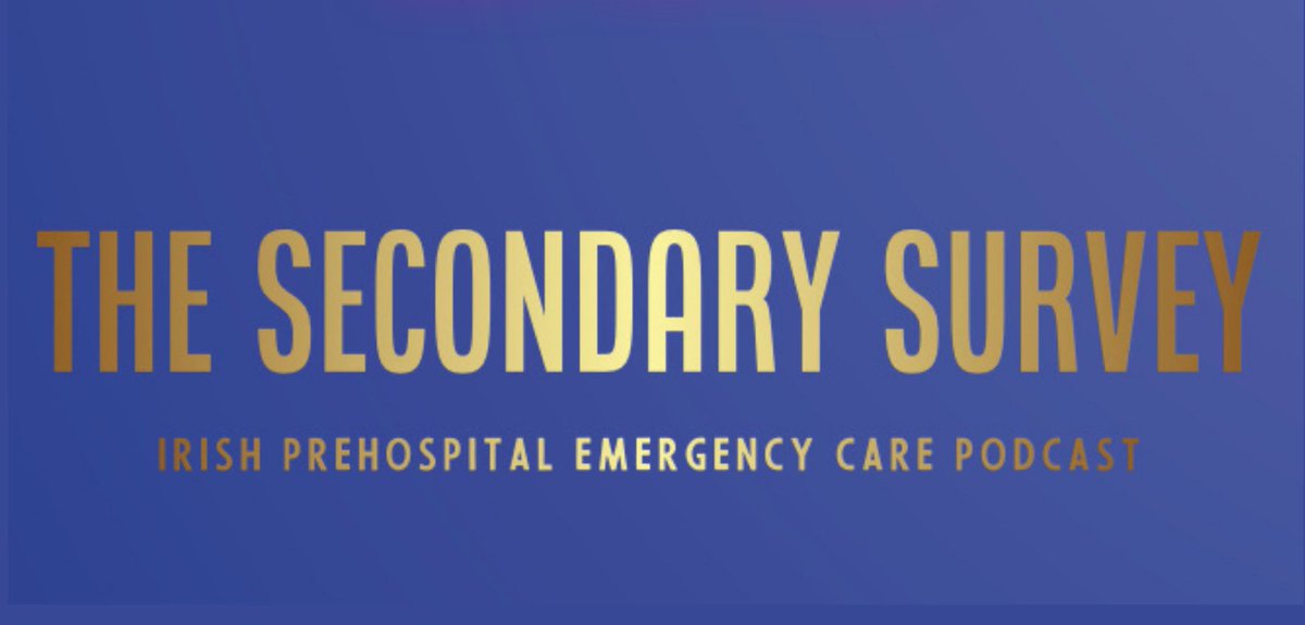 Check out all our episodes on all the usual platforms. Below are links to just a few of these streaming services! Feel free to like and share! 
We’re all about #FOAMed &amp;  #IrishEMS 

open.spotify.com/show/06lmxLyHj…

podcasts.apple.com/ie/podcast/the…

podcasts.google.com/feed/aHR0cHM6L…