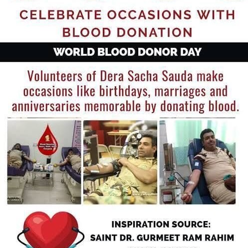 Mamta_025's tweet photo. Presenting an example of service to the needy, Dera Sacha Sauda disciples have started 138 extraordinary initiatives, which include blood donation, tree plantation, stop prostitution and many more. #138WaysOfHumanity

Selfless Services 
Humanity 
Saint Gurmeet Ram Rahim Ji https://t.co/t5hnuxCuBl