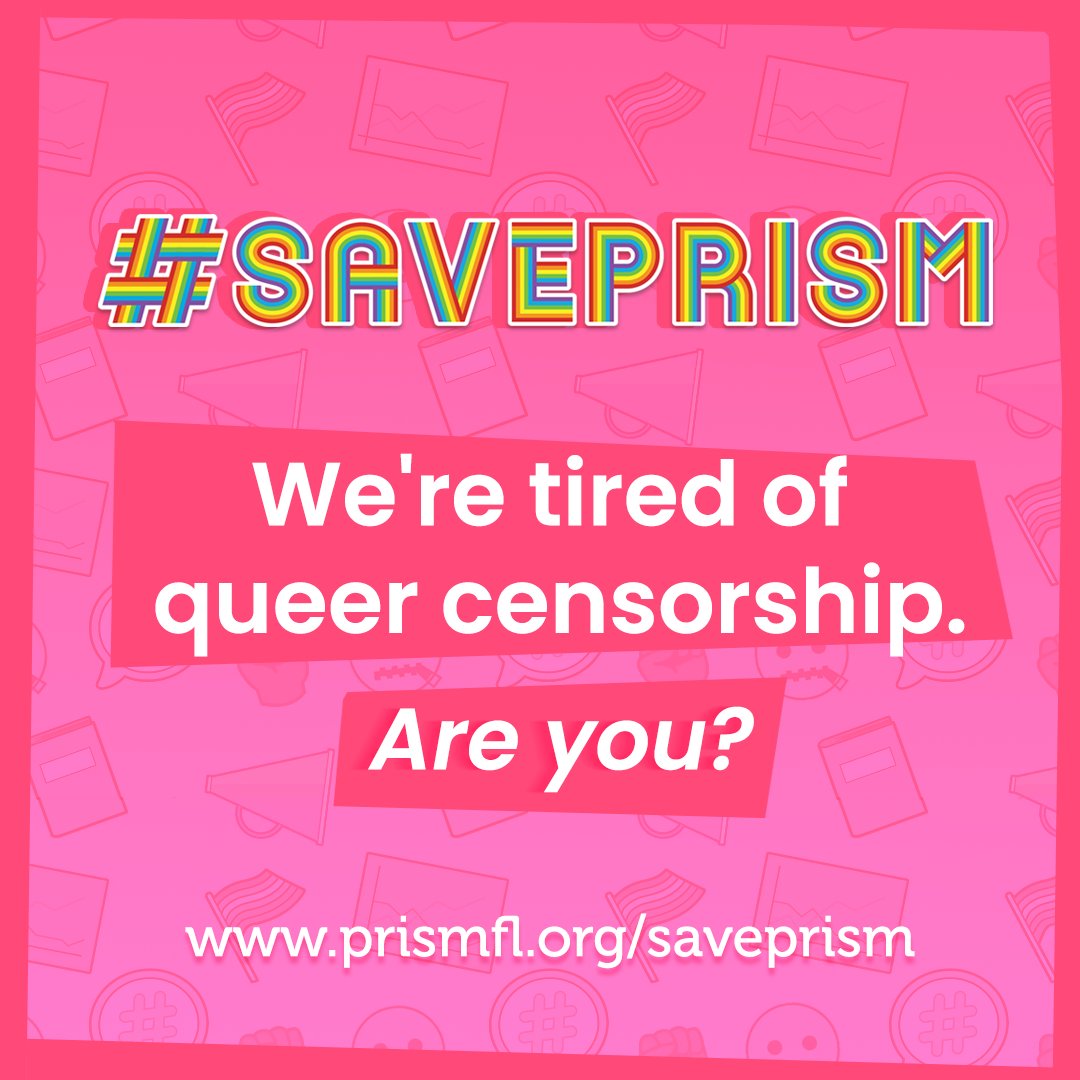 prism_fl's tweet photo. See how you can join us as we fight back against big data and homophobic, racist algorithms. (1/3) #SavePRISM https://t.co/RfnKNdUoL8