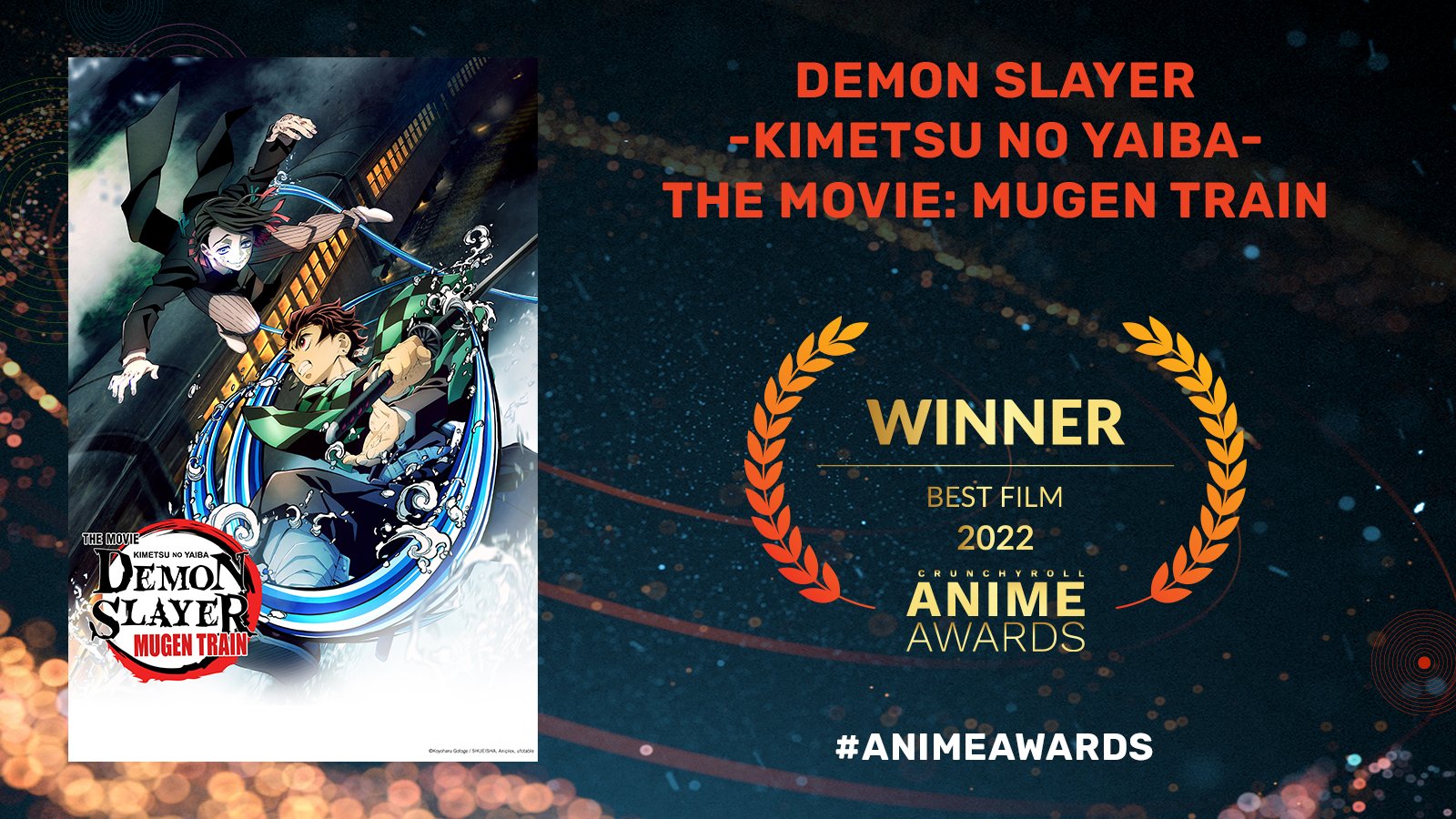 Demon Slayer (Kimetsu no Yaiba): Mugen Train' snags Animation of the Year  award 