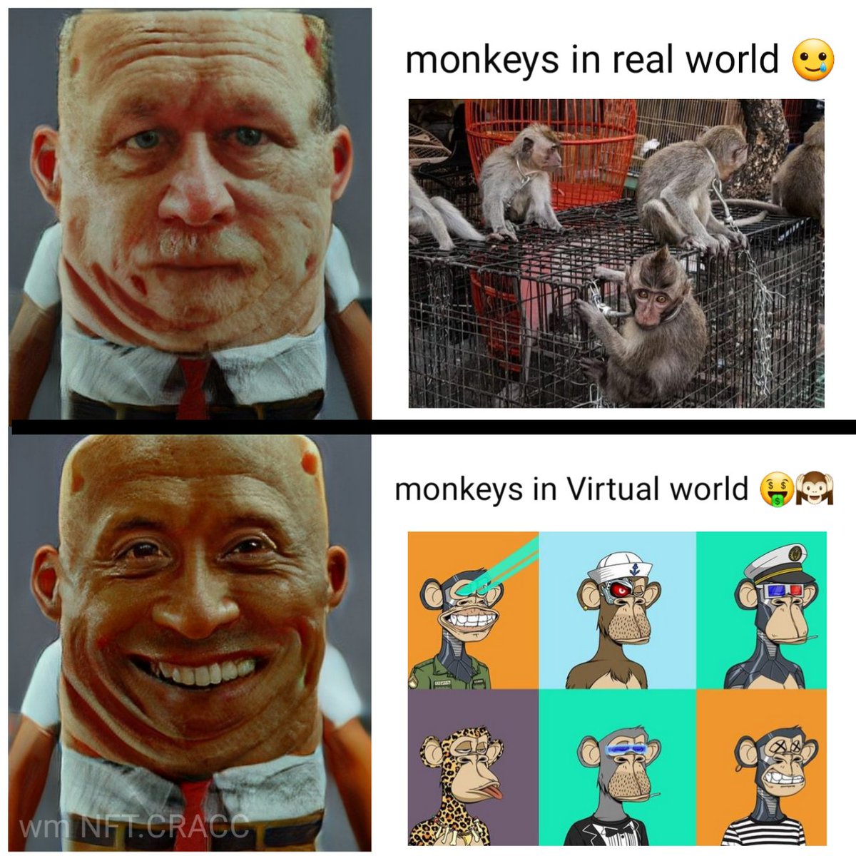 nft_cracc's tweet photo. 🙈🙉🙊
.
#NFT #NFTCommunity #NFTs 
#meme #nft_cracc https://t.co/8ahdZtics9