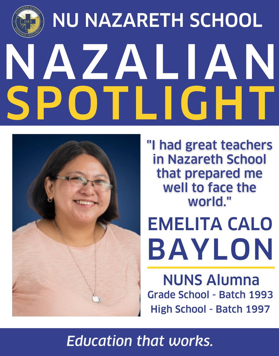 NUNSAdmissions's tweet photo. Emie is a consistent honor student in grade school and was awarded as class valedictorian in high school. Emie is a recipient of the Mother Candida Maria de Jesus Award too. 

Read more: https://t.co/88qOVTKlTg https://t.co/CVbDS5Whfq