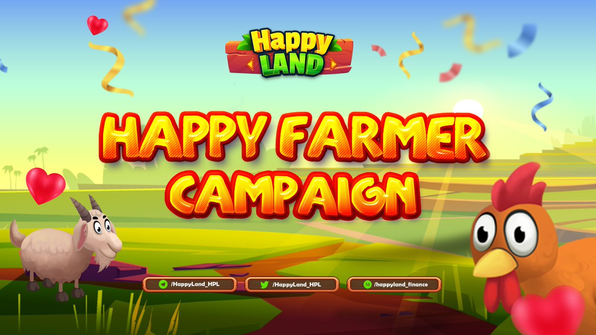 HappyLand_HPL's tweet photo. Love HappyLand and want to help us grow the community?🚀

Become our ambassador - a Happy Farmer - and earn a total reward pool of 1,000 $HPL every month!

Full details: https://t.co/FaDCymx0j2 
Apply now👉https://t.co/PbJxdk0h7s

#NFT #HPL #P2E #Metaverse #HappyFarmer https://t.co/jhBgzobgGy