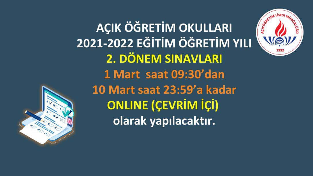MEB Hayat Boyu Öğrenme Genel Müdürlüğü (@mebhbogm) on Twitter photo Açık Öğretim Okulları 2021-2022 Eğitim ve Öğretim Yılı 2.Dönem sınavları 1-10 Mart 2022 tarihleri arasında çevrimiçi (online) olarak yapılacaktır.
<a href="/sdulger43/">Sabahattin DÜLGER</a> <a href="/yilmaznazif/">Nazif Yılmaz</a> <a href="/tcmeb/">Millî Eğitim Bakanlığı</a> Açık Öğretim Okulları 2021-2022 Eğitim ve Öğretim Yılı 2.Dönem sınavları 1-10 Mart 2022 tarihleri arasında çevrimiçi (online) olarak yapılacaktır.
<a href="/sdulger43/">Sabahattin DÜLGER</a> <a href="/yilmaznazif/">Nazif Yılmaz</a> <a href="/tcmeb/">Millî Eğitim Bakanlığı</a>
