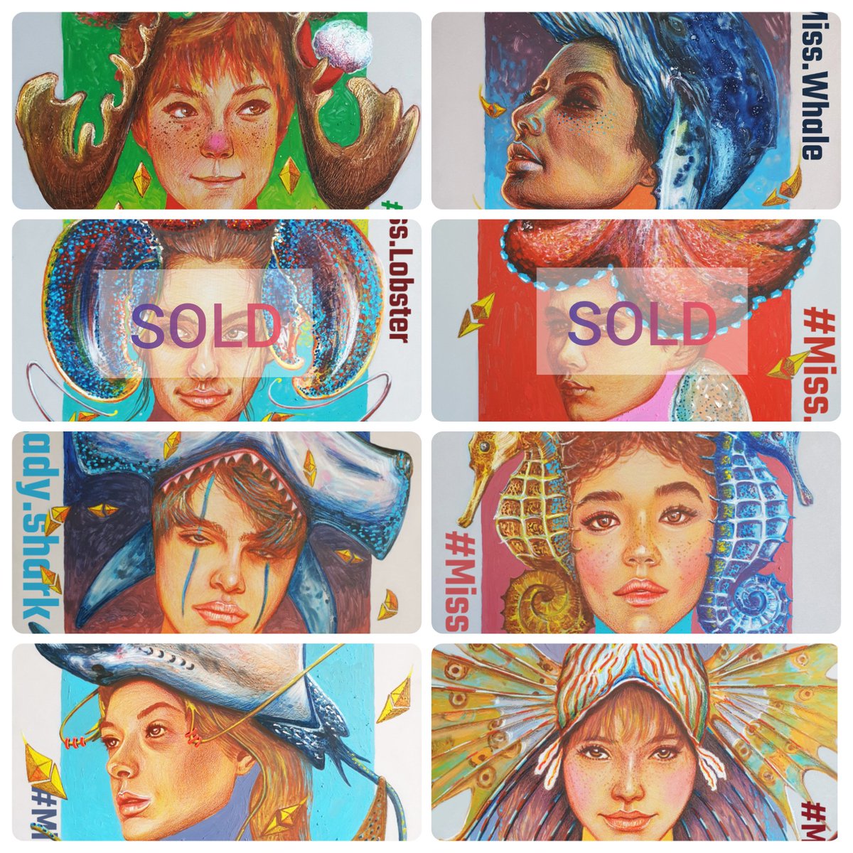 Choose a hat that suits you and express yourself through the animal hats I created.!!!  
1/1 start🔔🪙 0.015-0.04 $ETH

OP:🧢🎩👒 opensea.io/collection/wom…