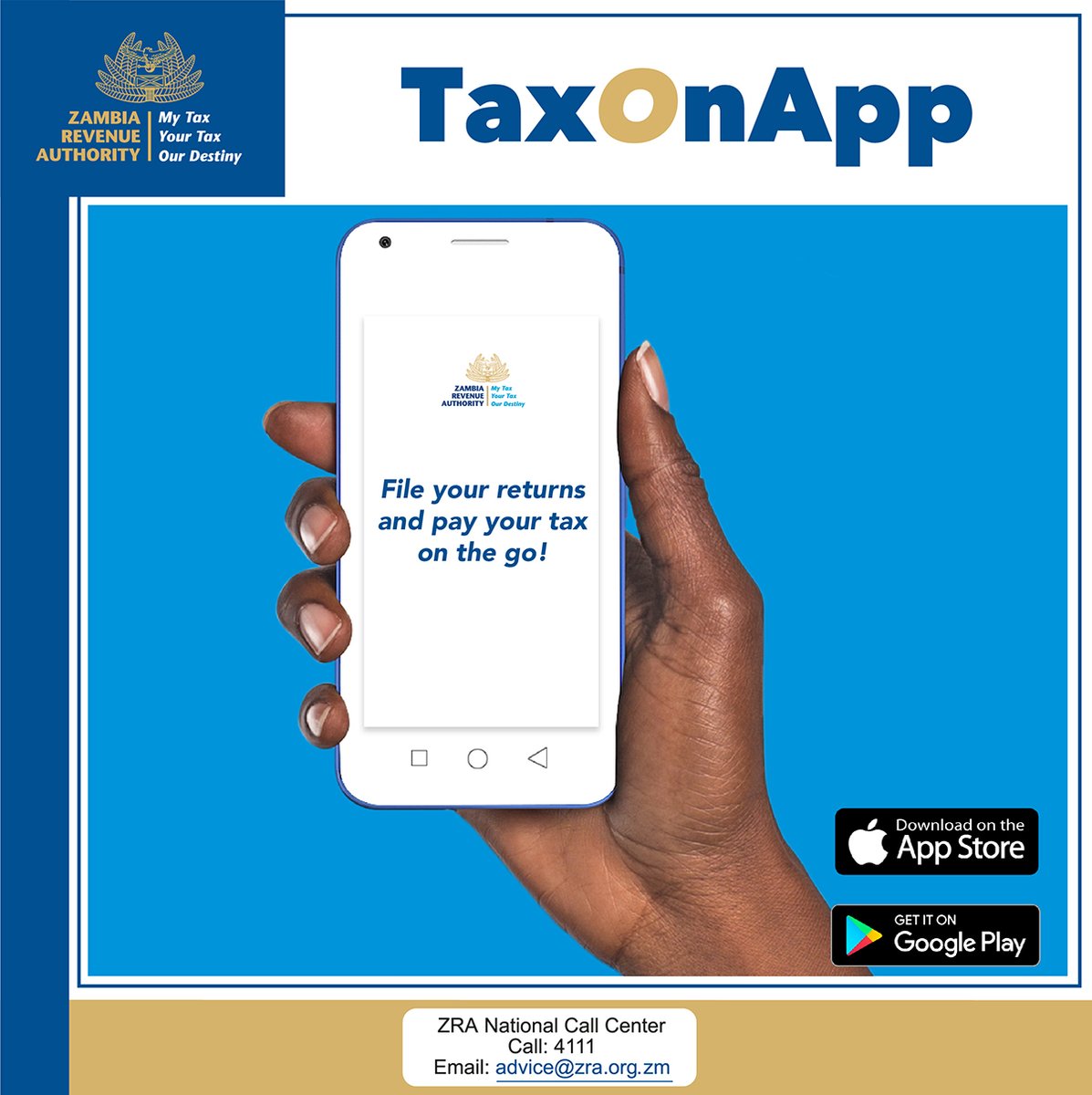 What are you waiting for? Download the TaxOnApp for easier access to your tax account. The app is available on Google Play and the App Store: apple.co/37LjlhN bit.ly/3isOFqu #TaxOnApp #TaxCompliance #2022