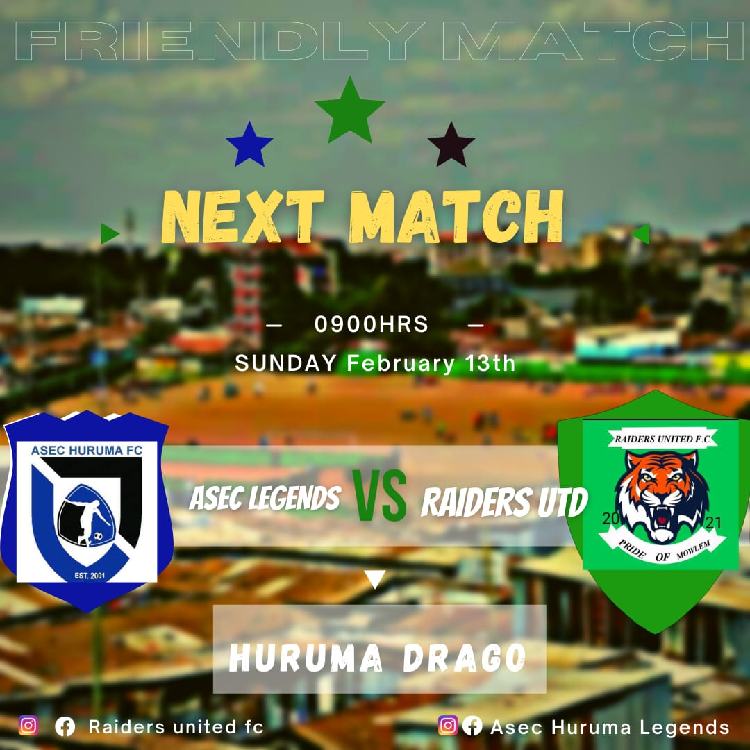 Our next Assignment over the weekend...

9.00am at #Huruma_Nairobi
#ThePrideOfMowlem