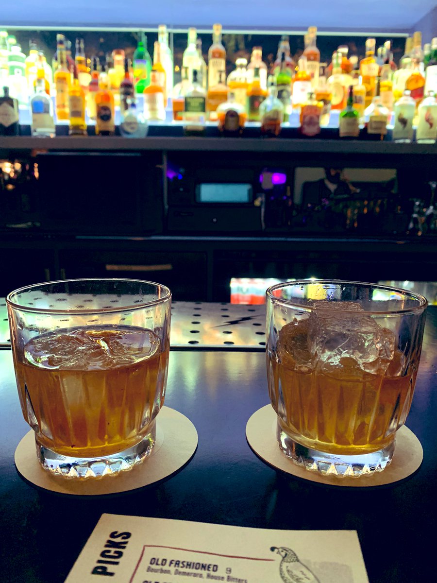 ambeezy10's tweet photo. Blind tasting one rye and one bourbon old fashioned in the #OldFashionedBowl at @BottleAndBarlow. Which will come out on top?! #GetLooseStaySharp https://t.co/Sj0KO0aCQs