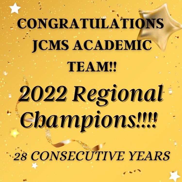 eagles_jcms's tweet image. Proud to announce our Academic Eagles are REGIONAL CHAMPIONS!!  Individual winners and pics to come soon!!