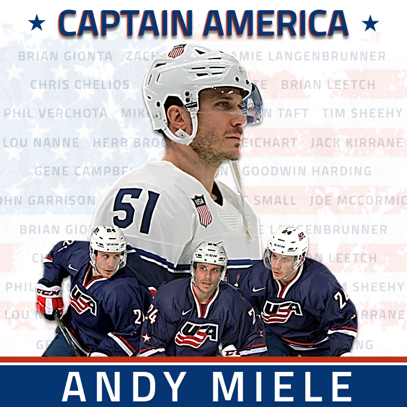 usahockey's tweet photo. Our captain. #TeamUSA 🇺🇸