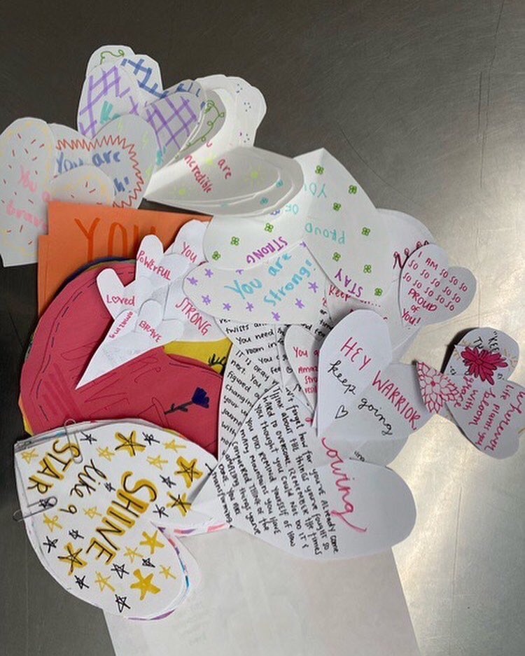 DshsNhs's tweet photo. Thank you to all who brought in cards! We are sending 93 notes of encouragement to survivors of sexual and domestic violence through the Riverview Center. 🤍 https://t.co/eeN8xiKrfz