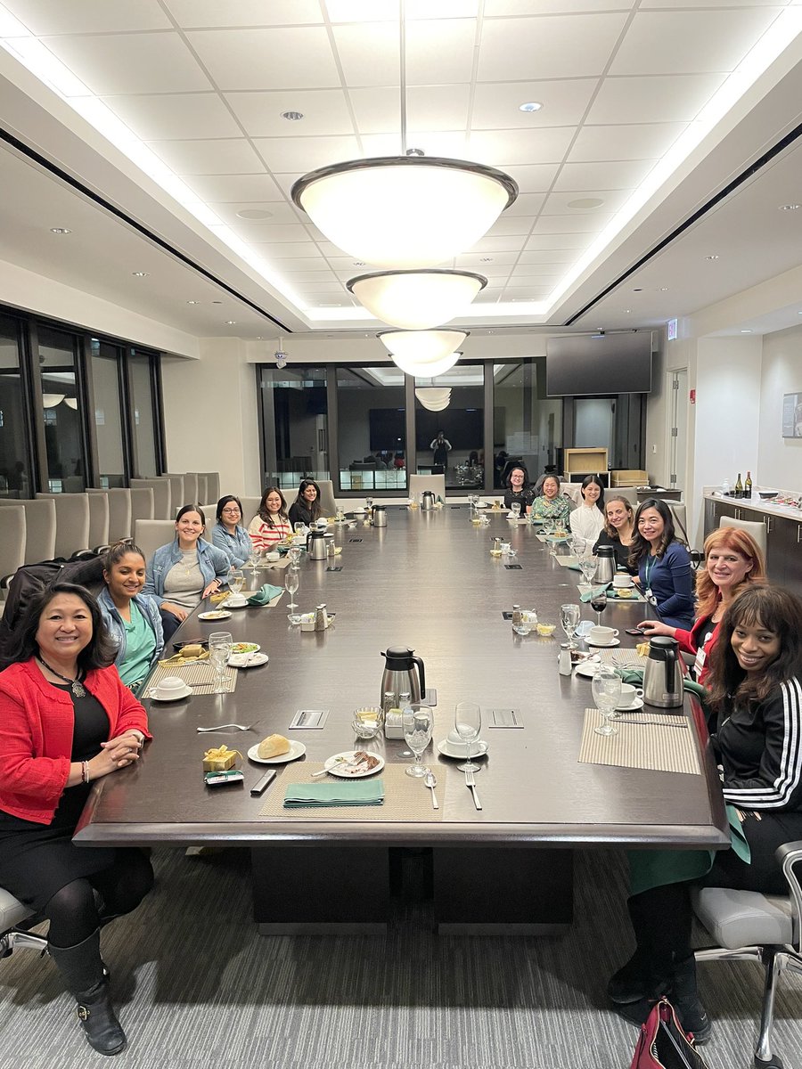 avolgman's tweet photo. A great ladies night @RushMedical! FITs&amp;attendings! Exchanged ideas about work/life balance &amp; SoMe &amp;introduced Dr Erica Engelstein. @cardio10s @JochenReiser @gina_lundberg @Nidhi_Madan9 @stellakyungmd #ACCWIC #AHAWIC @GathaNair @HeartMDKarolina @psharmadoc @IsabelPlanekMD https://t.co/NRtCjkHzZw