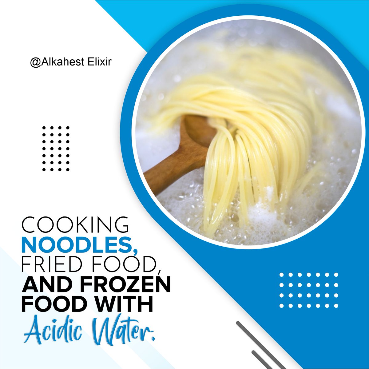 AlkahestElixir's tweet photo. Can make noodles more refreshing. The preparation of fried foods can make fried foods more crunchy and delicious, and not easily soften.
------
🌐 https://t.co/vPXwSGKhmk
.
#kangen #kangenwatermachine #drinkwater #water #stayhydrated #healthylifestyle #hydrate #hydration #health https://t.co/1CrKb499D5