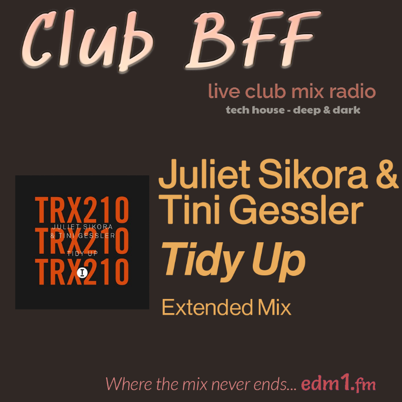 bff_edm1's tweet photo. It's great to see you

Juliet Sikora &amp; Tini Gessler - Tidy Up
[Extended Mix]

Toolroom Trax @toolroomrecords
@JulietSikora @TiniGessler   

#TechHouse
#WhereTheMixNeverEnds

Deep &amp; dark tech house - in an never-ending DJ club mix. 

Listen now...it's free 👇👇