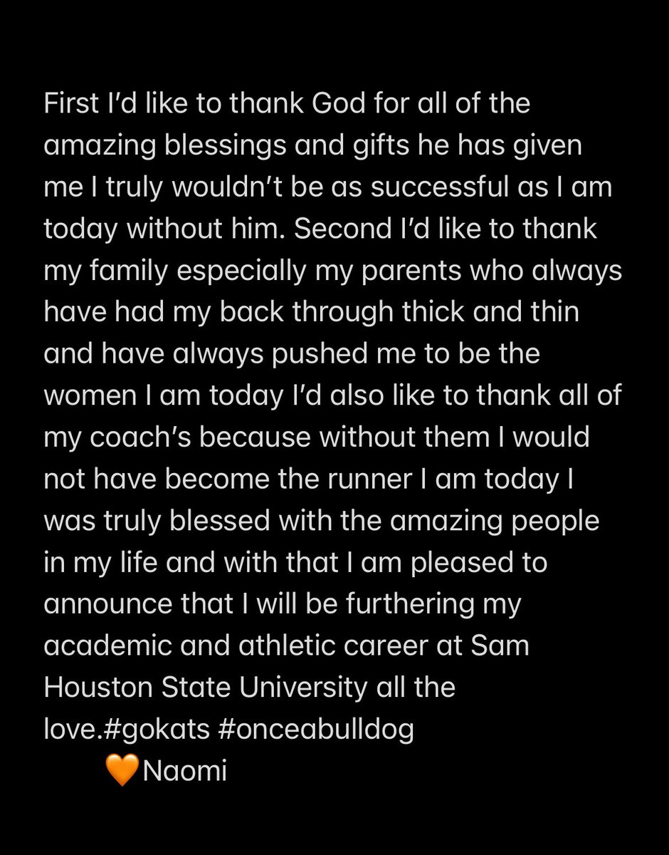 It's official!✍️🧡🏃‍♀️ Thank you to everyone that shared this special day with me. Excited about this next chapter of my life. Thank you to my village 🧡🧡🧡 #EatEmUpKats <a href="/BearkatsTFXC/">Sam Houston T&F/XC</a> @JesseEvanParker <a href="/LPISDAthletics/">LPISDAthletics</a>  <a href="/lpisd/">La Porte ISD</a> <a href="/LaPorteRunning/">La Porte XC/Track</a> <a href="/LaPorteTXHS/">La Porte High School Official</a>