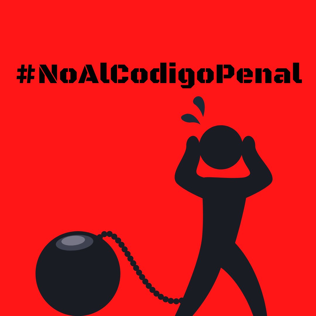 Jancelito99's tweet photo. El nuevo Codigo Penal que aprobará el régimen en Abril criminaliza los activismos, legaliza y perpetúa aún más la represión hacia los ciudadanos. #NoAlCodigoPenal https://t.co/74MIY5FGQ8