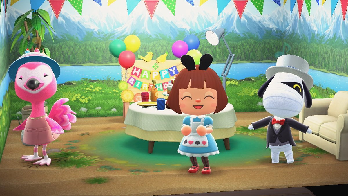 Fw3bR's tweet photo. ���日は大好きなフララたんの誕生日でした😍❤️
フララたん、おめでとう❤️❤️❤️
0時過ぎてまたおうちに行ったら安定のいつものファッションに戻っておりました😂

#あつ森 #あつまれどうぶつの森
#フララ #住民の誕生日
#あつ森写真部 https://t.co/Kz4VOLPT8M