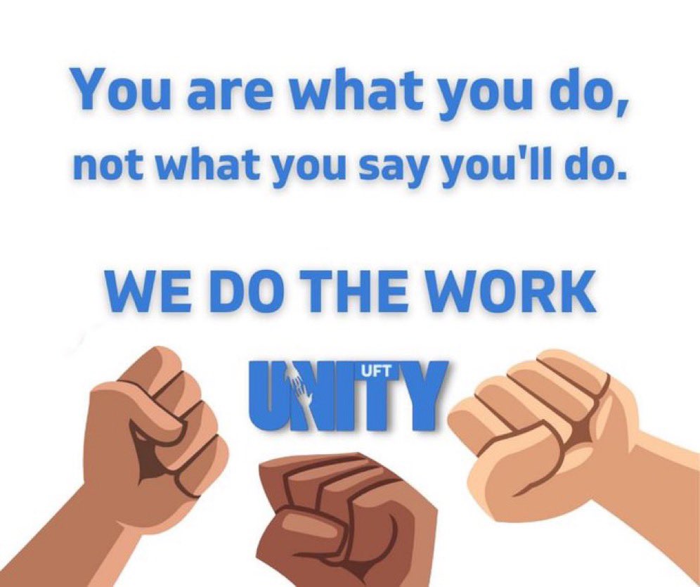 MissNatalieNYC's tweet photo. #wedothework #uftunity @UFTUnity https://t.co/dfLrPFSCtm