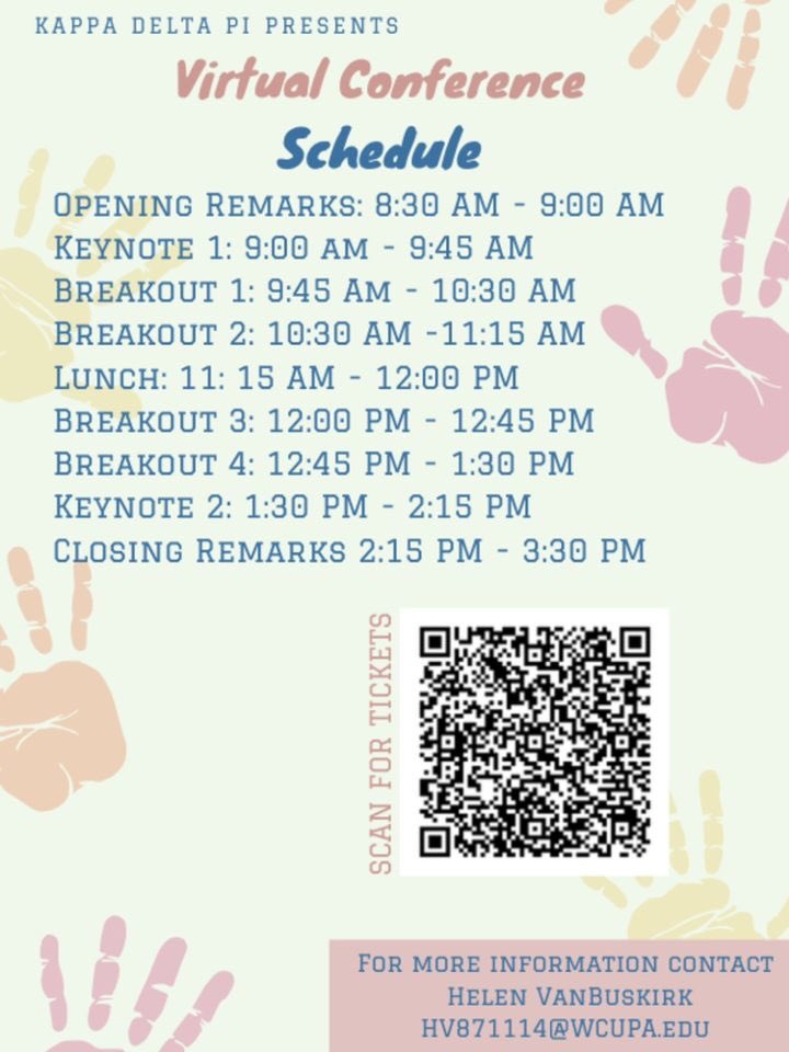 We are nine days away from our Inspiring Tomorrow’s Educators Conference! Get your tickets with the link below to hear from amazing educators including 2021 National Teacher of the Year Juliana Urtubey!! kdp-conference-2022.ticketleap.com/kdps-virtual-c…