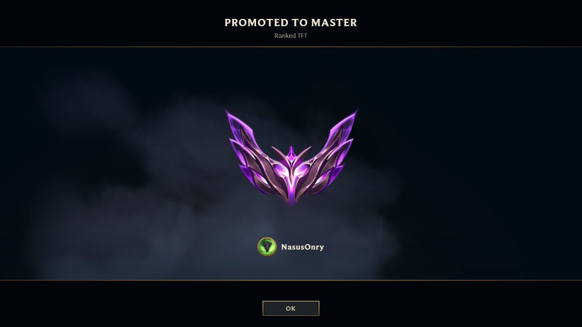 Emper0rTime's tweet photo. Boom baby! Master @TFT just in time for set 6.5 https://t.co/mOyxDbl7Rf