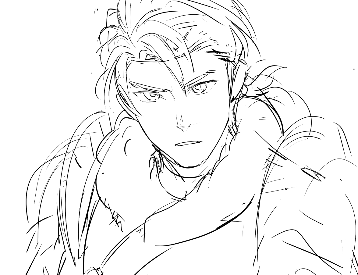 *quickly sketches dimitri during lunch break* 