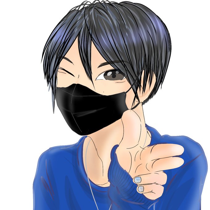 黒マスクのtwitterイラスト検索結果 古い順