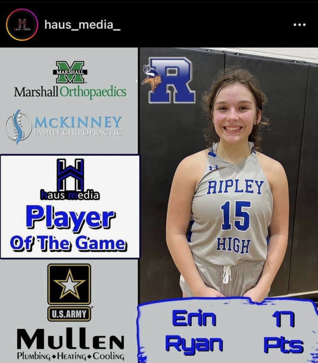 Huge sectional win over Nitro tonight 52-46. Erin Ryan lead the Lady Vikings with 17 points. Both teams battled it out the entire game. Nothing but respect for Lady Wildcats and their coaching staff! ⁦<a href="/JoeRiter1988/">Joe Albright</a>⁩ ⁦<a href="/RPritt/">Ryan Pritt</a>⁩ ⁦<a href="/WVSportsNews1/">WV Sports News</a>⁩ ⁦<a href="/haus_media/">haus media</a>⁩