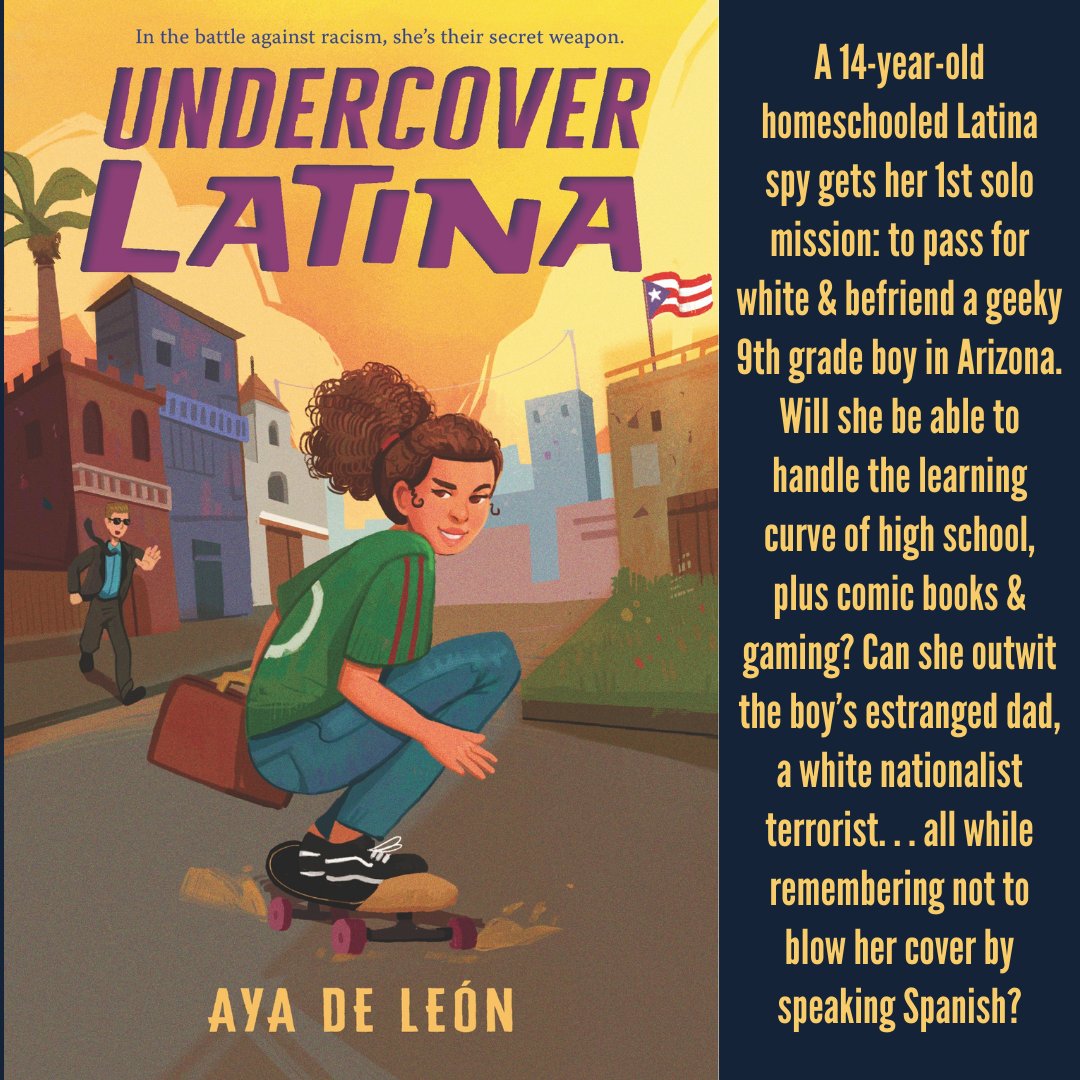 AyadeLeon's tweet image. So excited! My first YA book #UNDERCOVERLATINA is coming out in October from @Candlewick+here's the cover!

A teen spy girl novel, inspired by @RobinBenway+@OfficiallyAlly about an international POC organization w/ girls of color!

Here's a pre-order link! bookshop.org/books/undercov…