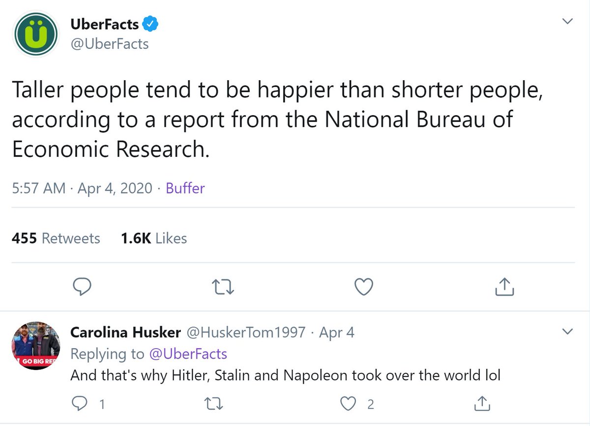stuffthatfits's tweet image. tall people➡️closer to the🌞➡️ vitamin D ➡️happiness ➡️tall people are happier

Makes sense. 🤷‍♂️
