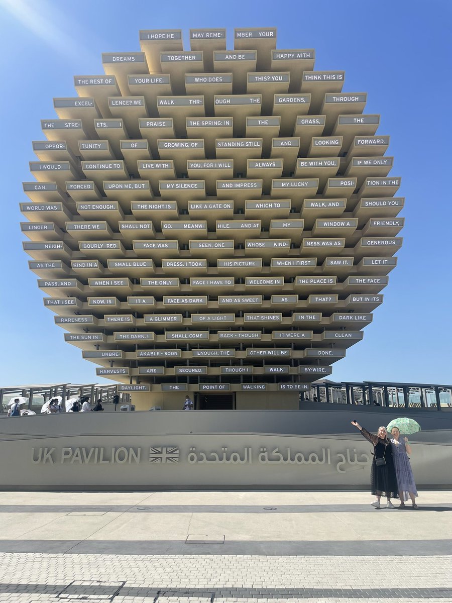 We’re at @expo2020dubai for #UKNationalDay We’ve picked some really great performers and creatives to be part of The Association of Exiled Scots team to represent Scotland. Catch us on The Jubilee Stage at 6pm. 
Our co-founders <a href="/AinsleyHamill/">Ainsley Hamill</a> &amp; <a href="/annamacdmusic/">Anna MacDonald</a> at the UK Pavilion