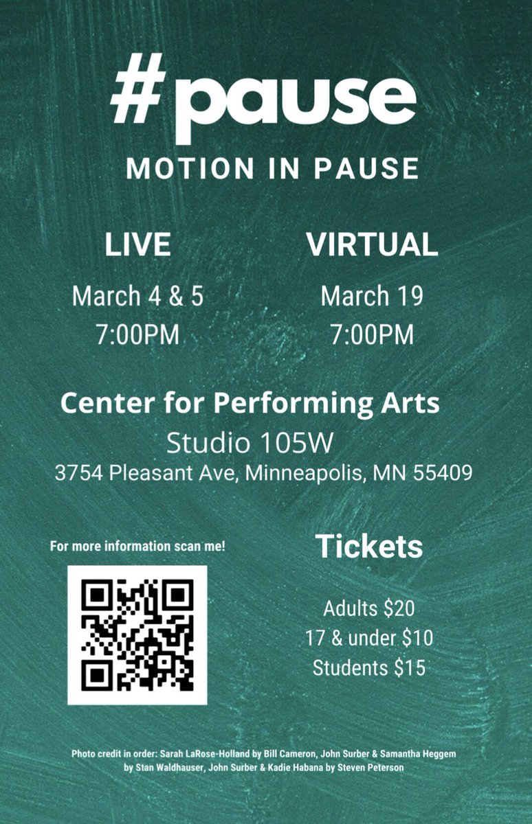 KineticEv's tweet image. Come see our dance show with Rushe Dance Project on March 4th & 5th at 7PM at the Center for Performing Arts. facebook.com/events/2822754…