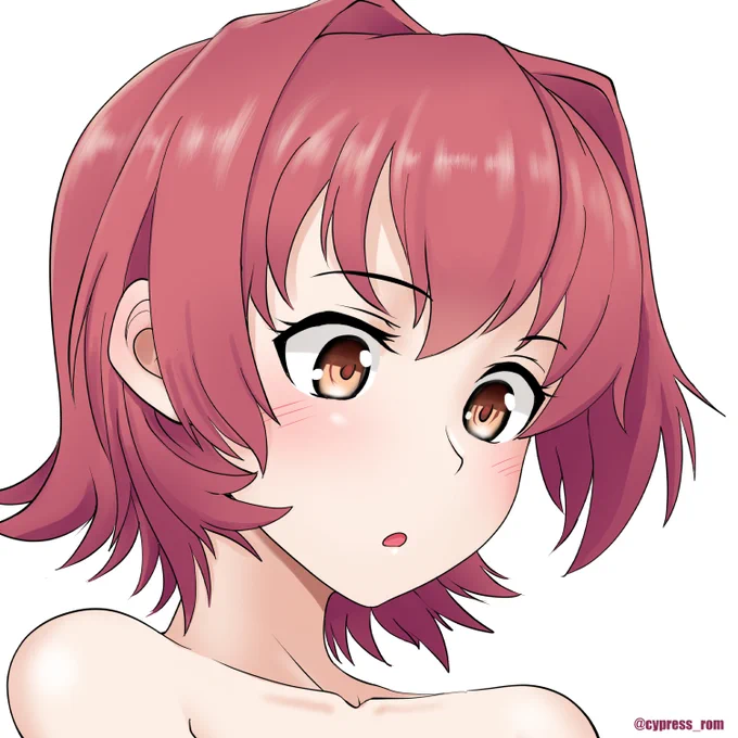 艦娘の顔を描こう09・鬼怒
お風呂上りに「なになに～? 提督は鬼怒の裸が気になるの～?」と挑発して遊んでたら通りすがりの佐渡様にバスタオルを奪われたお鬼怒さんです。 