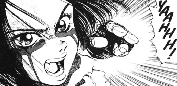 If you don't have a good night tonight, Alita will break into your house and poke your eyeballs out with her crazy robot arms. 