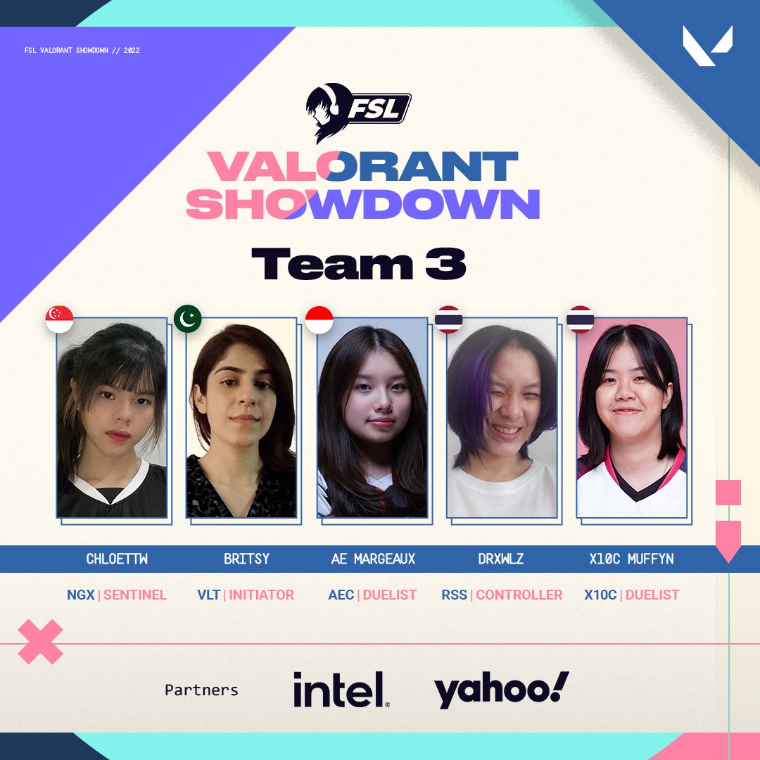 Fsl_GG's tweet photo. Here's our other two 𝗿𝗲𝘀𝗵𝘂𝗳𝗳𝗹𝗲𝗱 team rosters! 🤗

Don't miss this 𝘧𝘪𝘳𝘴𝘵 𝘢𝘯𝘥 𝘮𝘢𝘺𝘣𝘦 𝘭𝘢𝘴𝘵 chance to see your favourite players from different teams playing together in the same team! 😜 

#VALORANT #FSLShowdown #FSL https://t.co/36ewRMQiZc