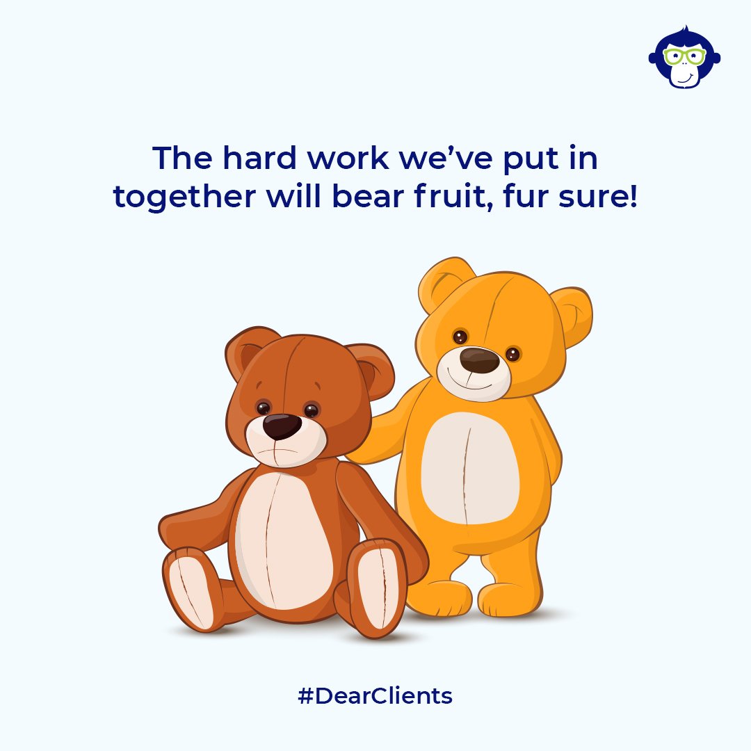 Chimpandzinc's tweet photo. Let’s grow together, move from strength to strength like a pair of bears! #DearClients

#Chimpandzinc #teddy #agencyclientrelation #brands #teddyday #bearfruits #creativemarketing #valentines2022 #valentinesweek #creative #marketingagency #digitalmarketing #socialmedia #adagency https://t.co/VQxaVcdVM0