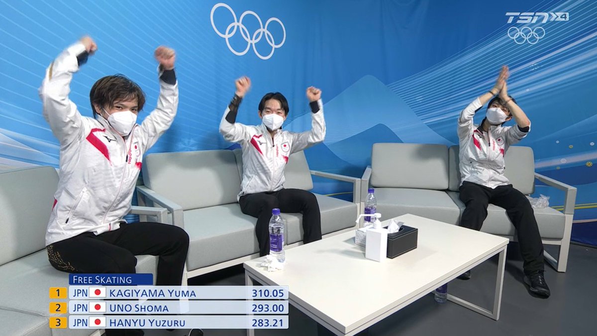 you did so so well japan team ! 🤍

#YuzuruHanyu #UnoShoma #KagiyamaYuma 
#Beijing2022 #Beijing2022WinterOlympics