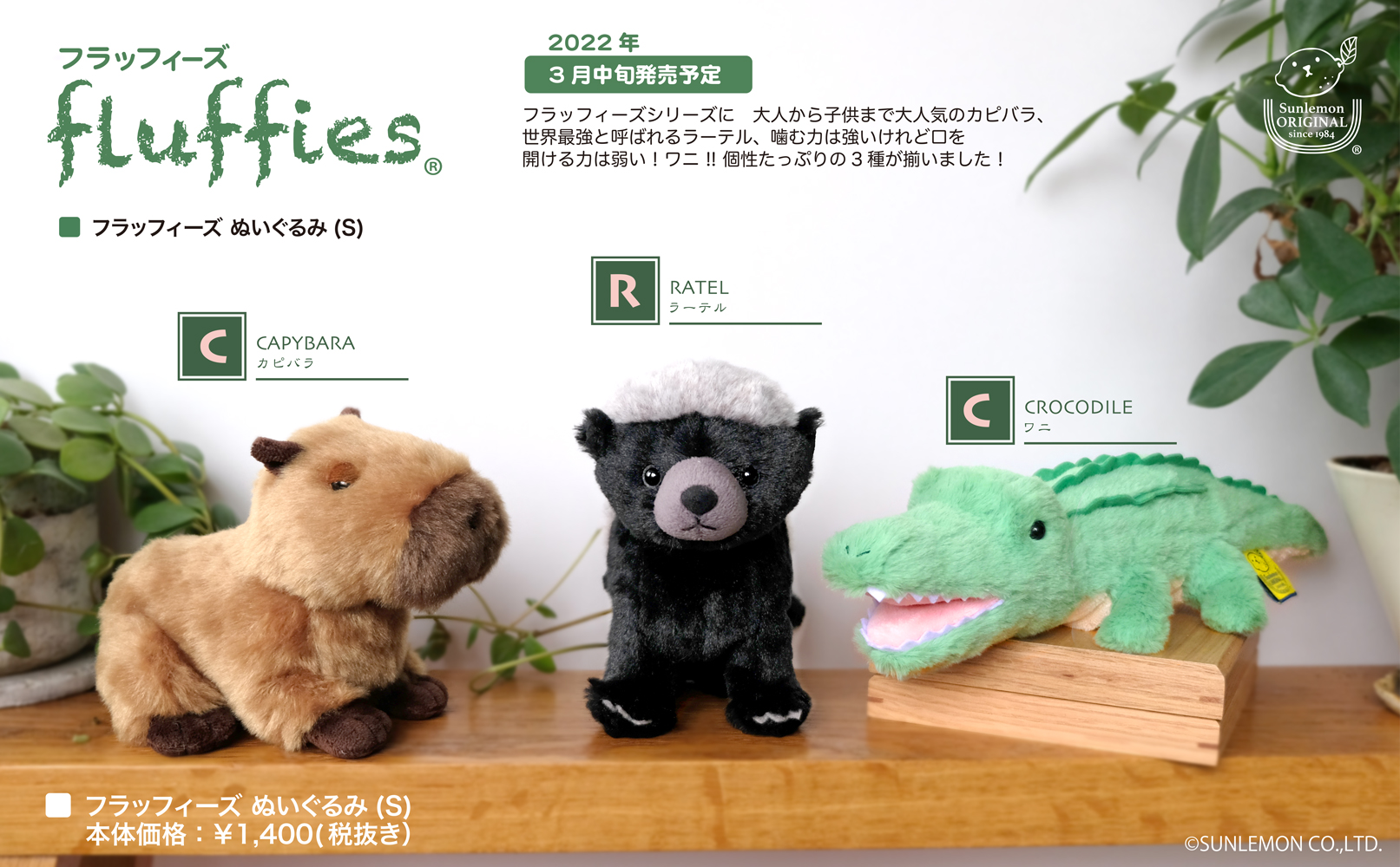 サンレモンカピバラ人形 フラッフィーズ カピバラ ぬいぐるみ サンレモン : HONDA STORE