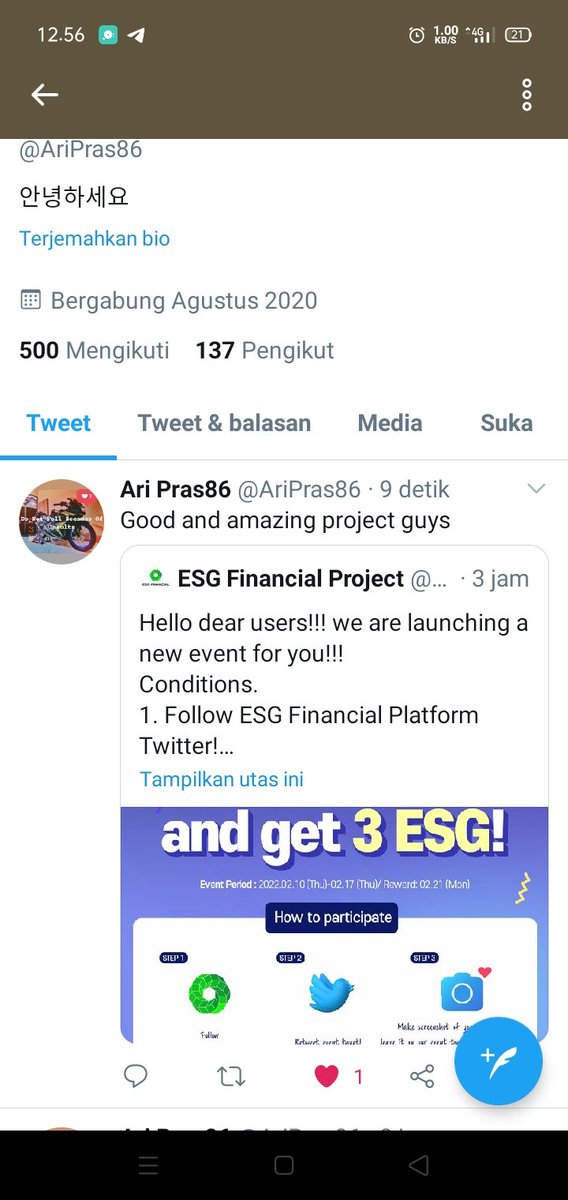 AriPras86's tweet photo. @ESG_Financial High reputation and strong real name, I hope more friends will participate in the understand

0x133f2CEe05a240cDD23A98c1d4BafC414a98376E https://t.co/MtaqvtNDxL