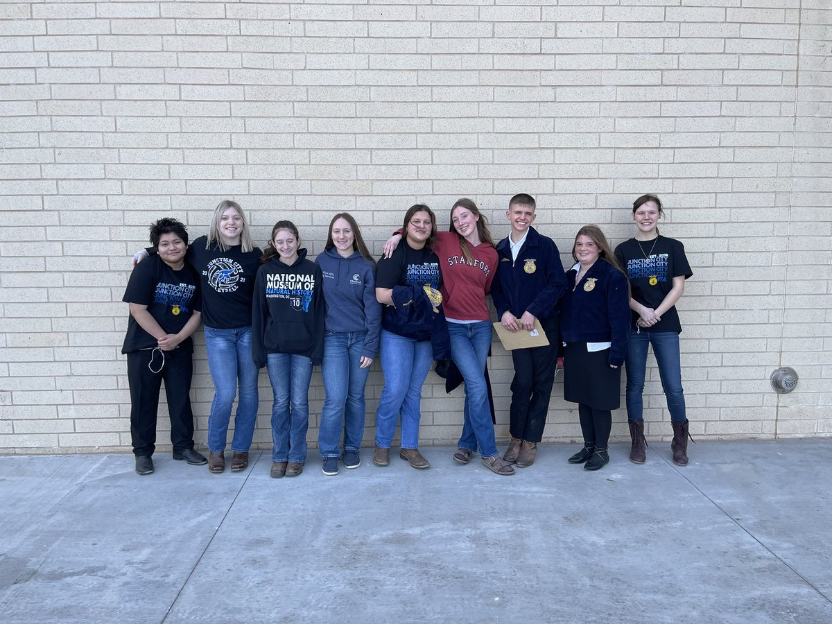 Congratulations to our members who competed at <a href="/ncdksffa/">NCD FFA</a> public speaking and food science CDEs! We are still waiting on speech results, but we can celebrate our Greenhand food science team for their 1st Place finish! <a href="/JunctionPost/">Junction City Post</a> <a href="/USD475/">Geary County Schools USD 475</a> <a href="/junctioncity_hs/">Junction City HS, Kansas</a> <a href="/gearycountycvb/">Geary County Convention and Visitors Bureau</a>