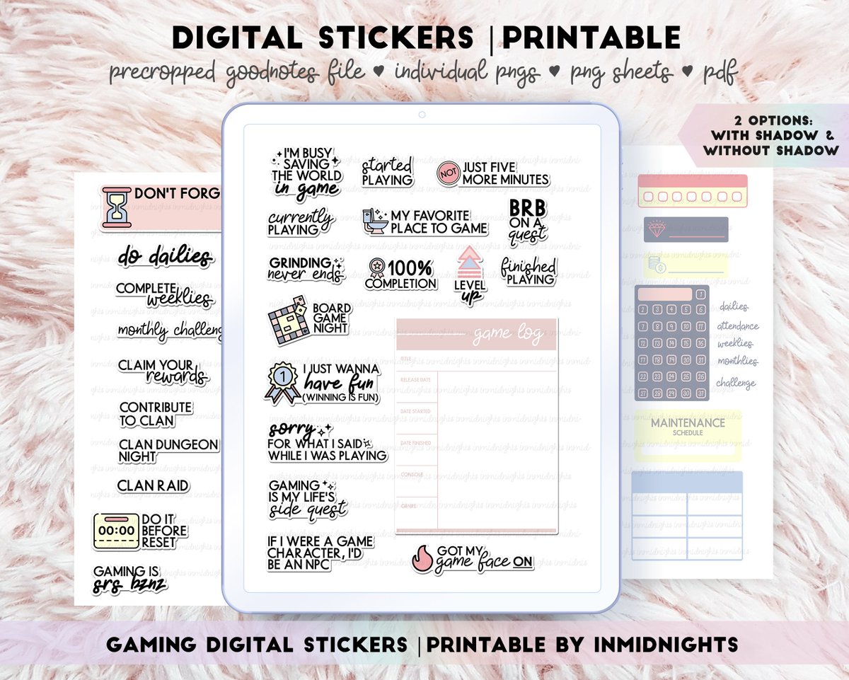 shinee_jecca's tweet image. Gaming Pastel Minimalist Digital Stickers | Printable is both decorative and functional. Design your planners and bujo spreads with gaming quotes or use the buildable stickers to track your #gamegoals. 
🛍️ etsy.com/listing/107007…
#digitalstickers #printable #gaming #goodnotes