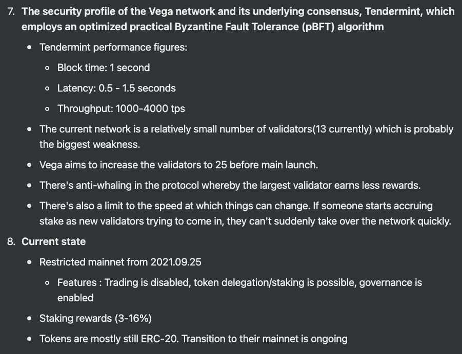 mcs_davids's tweet photo. $Vega Protocol Notes
What do? : Decentralized cross-margin trading platform
Mcap : $91m
Chain : Cosmos SDK
Consensus : Tendermint + Wendy(front-running mitigation)
@vegaprotocol @barnabee 
https://t.co/Ja8CJWUnC9 https://t.co/SYB6PSbCVg