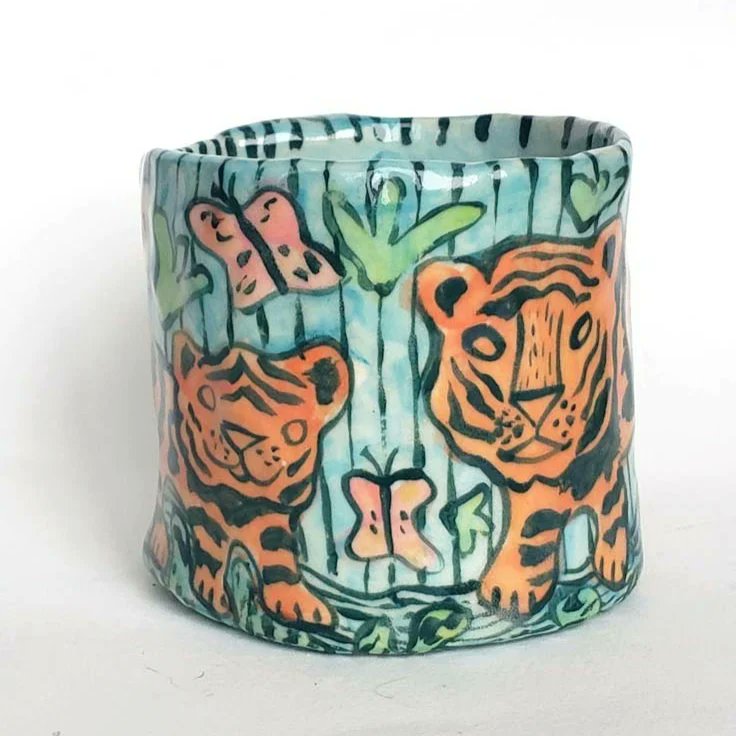 SAVKACLAY's tweet photo. Papa and Cub's Lessons

sweet size mug

"Oh Papa," meowed the tiny tiger
"Tell me how to catch these flies!"
"Oh, my little cub! They are butterflies.
They taste of a butter and sweetness, but remember - only one at a time.  There is such a thing as too much of a good thing." https://t.co/0DQaao6gmE