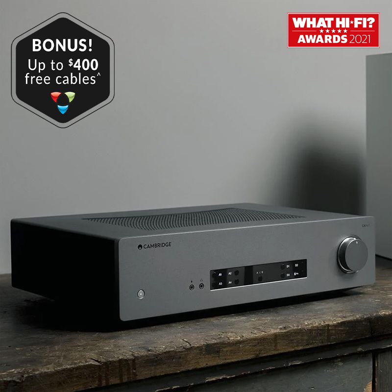 The CXA61 is a British-made stereo amp delivering 60 watts per channel of pure excitement. It’s a punchy and upfront listen that doesn't sacrifice detail or precision for excitability
Check it out! >> bit.ly/SelbyCXA61
BONUS $400 worth of premium Tributaries cables!