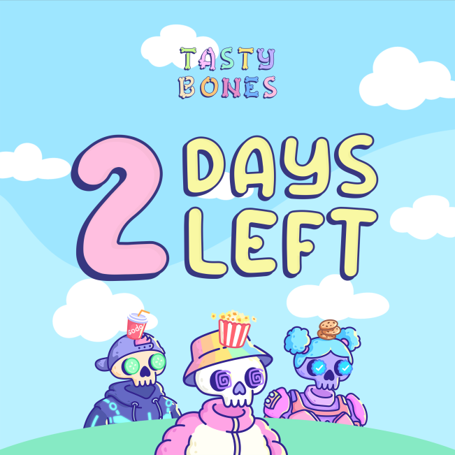 TastyBonesNFT's tweet photo. who's excited to awaken the tasty bones?! ☠️☠️☠️ https://t.co/xqDH2m53Zs