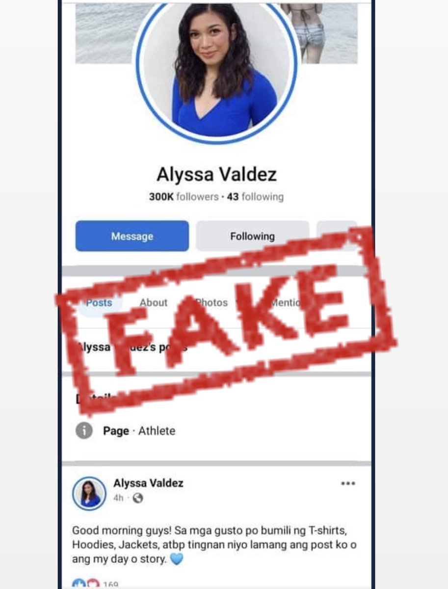 vmgasia's tweet image. We would like to inform the public to be wary of fake social media accounts who claim to belong to Alyssa Valdez.

All communication from and by @AlyssaValdez2 comes solely from her official accounts or through her management.