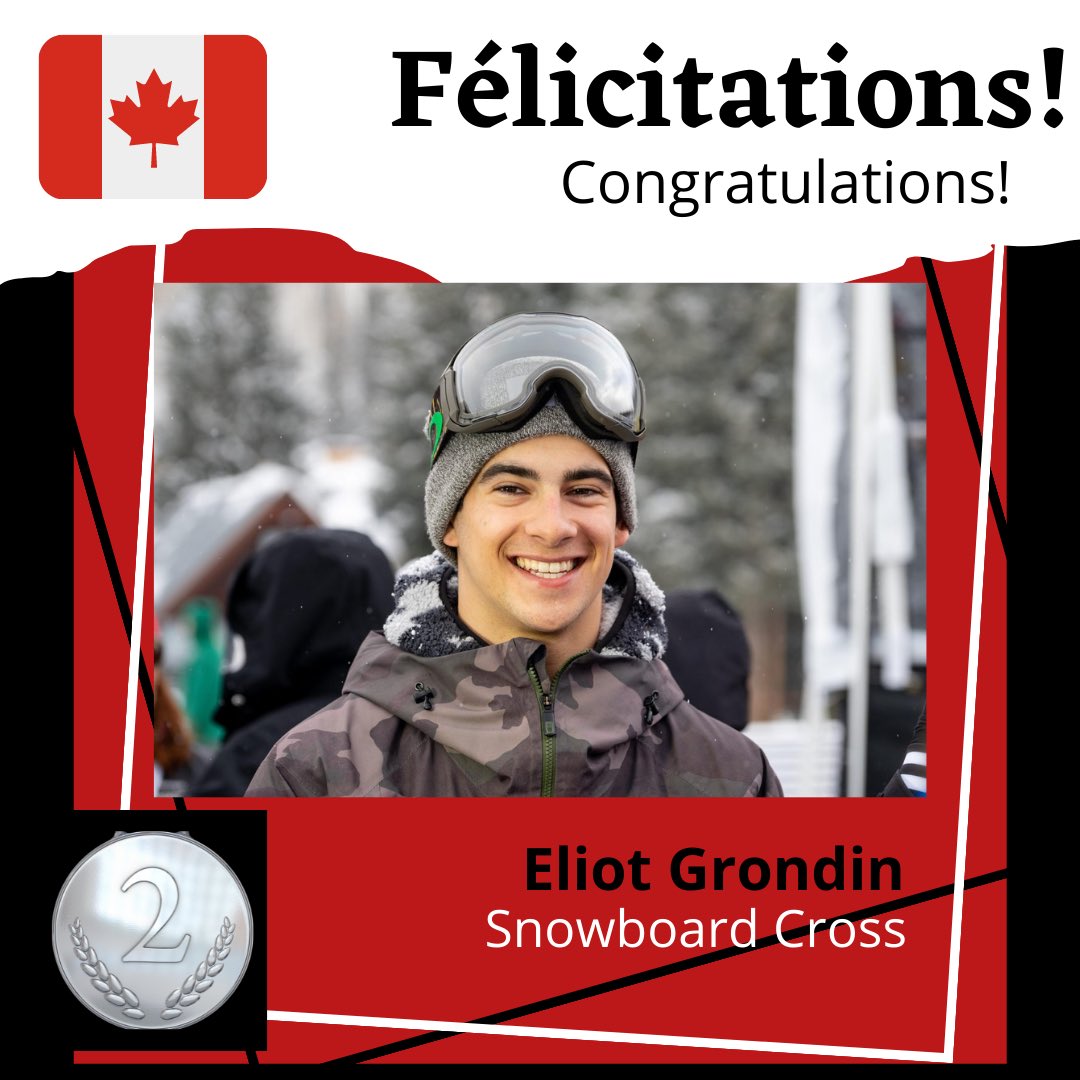 FrancoSol8's tweet photo. Éliot Grondin (20), St-Romuald, Québec 🇨🇦 
Une autre médaille d’argent pour le Canada!
Another silver medal for Canada!

#équipecanada
#teamcanada 
#beijing2022 
#winterolypics2022 https://t.co/snhXx5hMP0
