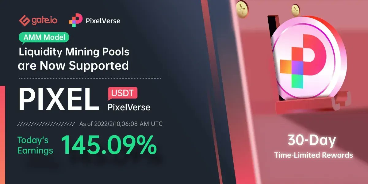 Gate's tweet photo. #Gateio #PIXEL @pixelverse1 #LP Rewards💣

Experience HUGE gains Now💡

📗Add Liquidity: https://t.co/HQf3tqNsyu
📘Details: https://t.co/Uq7fnsh3wR
📒LM TG Group: https://t.co/FbbAaYDPf9 https://t.co/gR6ahSgjzW