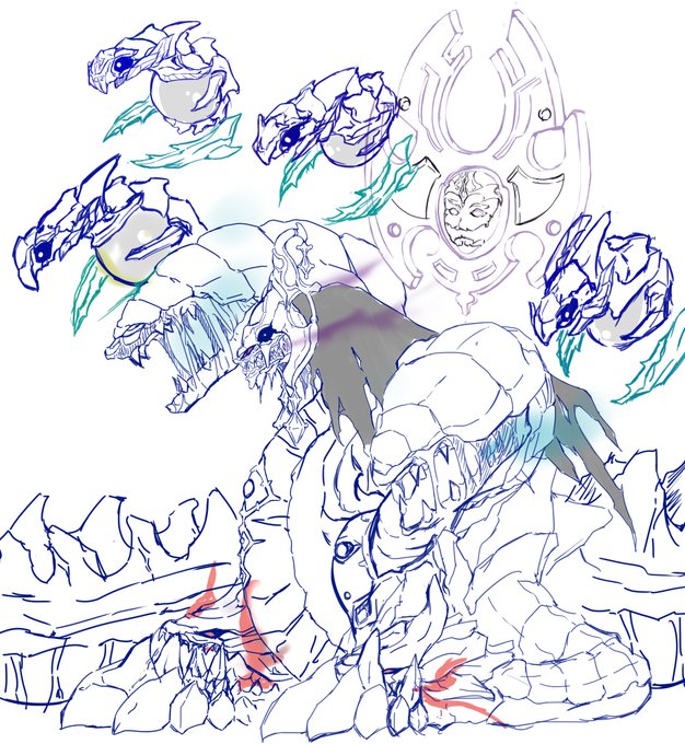 モンスターデザインラフ。
ギリシア神話の怪物ヒュドラがモチーフ。
時間が出来れば、ゆっくり清書していこうと思います。
#イラストレーターさんと繋がりたい 
#イラスト好きな人とつながりたい 
#絵師さんと繋がりたい 
#絵描きさんと仲良くなりたい 