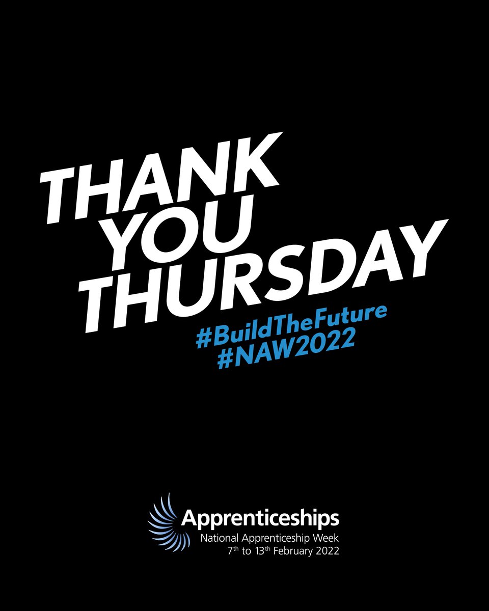 HRUCSkills's tweet photo. Today, we take the opportunity to #thank all the #employers, #parents, #carers, #recruitmentteam, #businessdevelopmentteam, #lecturers, #assessors & #mentors who have helped an #apprentice to develop along the way.
#thankyouforyoursupport #thankyouthursday #NAW2022 https://t.co/tETR5qs9AN