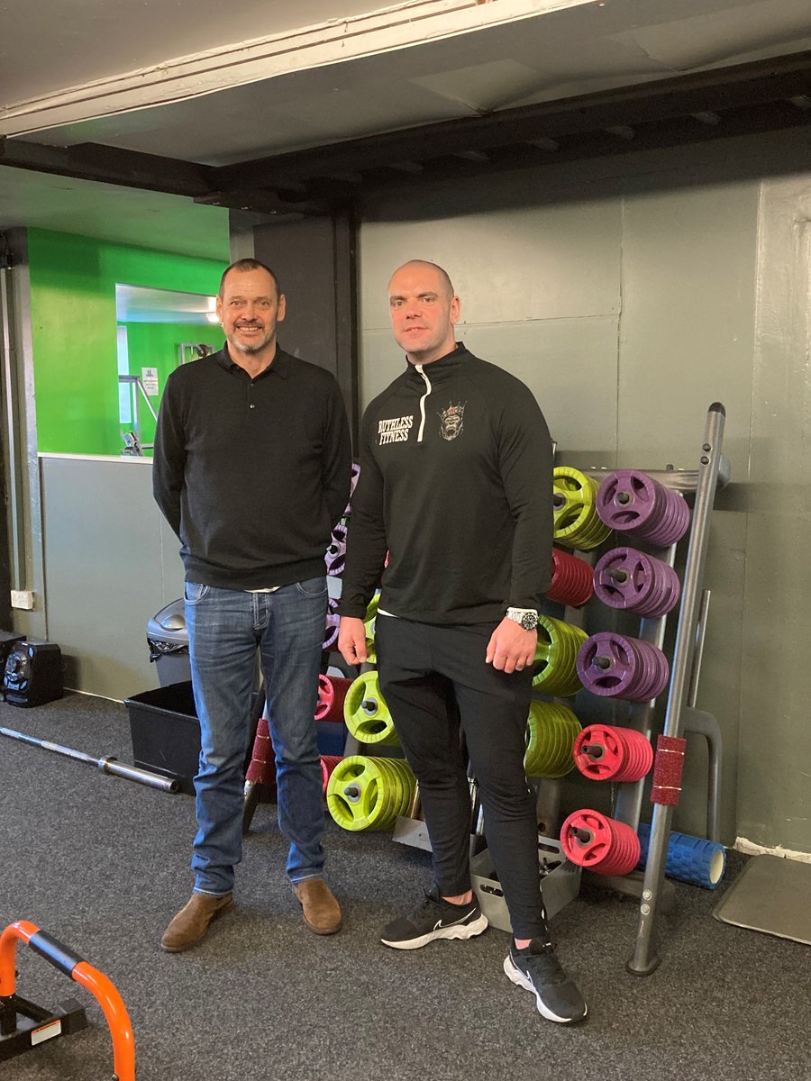 Here's Michael Winship meeting with Ricky Killeen a @SkillsNELtd qualified PT learner, and now owner of #RuthlessFitness in #Stanley! Well done Ricky we're really proud of what you have achieved. 🏋️ sne.org.uk/ruthless-fitne… @Active__IQ #fitness #stanley #Personaltraining